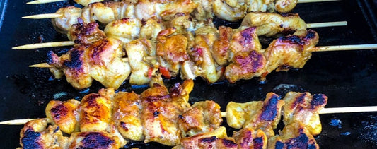 Lemon Marinated BBQ Chicken Skewers